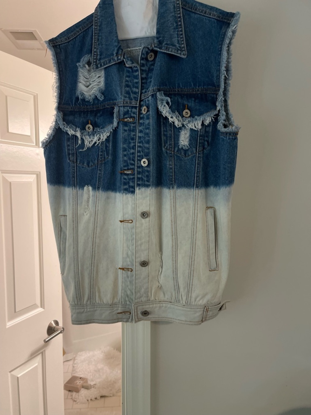 Pol oversized jean vest sz. S